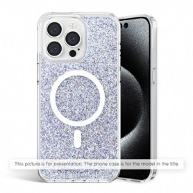 Husa pentru iPhone 11 - Techsuit Sparkly Glitter - Alba