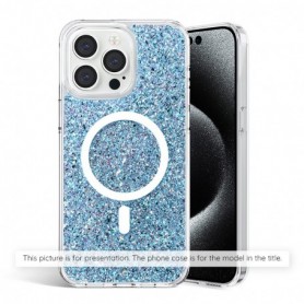 Husa pentru iPhone 11 Pro Max - Techsuit Sparkly Glitter - Albastra