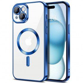 Husa pentru iPhone 15 Plus - Techsuit Luxury Crystal MagSafe - Deep Albastra