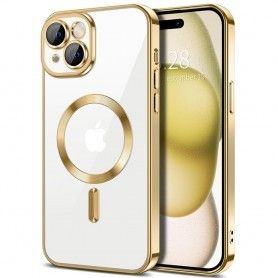 Husa pentru iPhone 15 Plus - Techsuit Luxury Crystal MagSafe - Gold