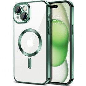Husa pentru iPhone 15 Plus - Techsuit Luxury Crystal MagSafe - Deep Verde