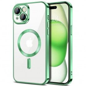 Husa pentru iPhone 15 Plus - Techsuit Luxury Crystal MagSafe - Light Verde