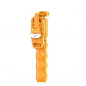 Mini Selfie Stick cu Telecomanda Detasabila - Techsuit (KT01) - Portocaliu