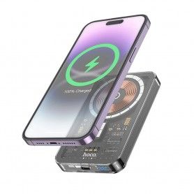 Baterie Externa pentru iPhone, PD20W, 5000mAh - Hoco Ice Crystal (Q14) - Neagra