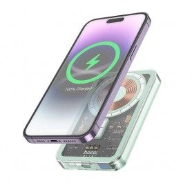 Baterie Externa pentru iPhone, PD20W, 5000mAh - Hoco Ice Crystal (Q14) - Albastra