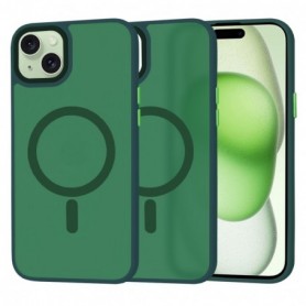 Husa pentru iPhone 15 Plus - Techsuit HaloFrost MagSafe Series - Midnight Verde