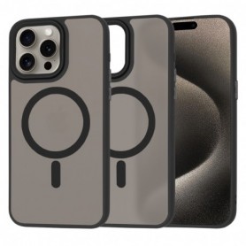 Husa pentru iPhone 15 Pro Max - Techsuit HaloFrost MagSafe Series - Neagra