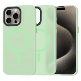 Husa pentru iPhone 15 Pro Max - Techsuit HaloFrost MagSafe Series - Light Verde