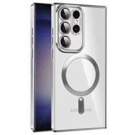 Husa pentru Samsung Galaxy S24 Ultra - Techsuit Luxury Crystal MagSafe - Argintie