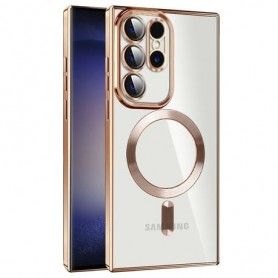 Husa pentru Samsung Galaxy S24 Ultra - Techsuit Luxury Crystal MagSafe - Gold