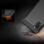 Husa Tpu Carbon Fibre pentru Samsung Galaxy S20, Neagra