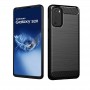 Husa Tpu Carbon Fibre pentru Samsung Galaxy S20, Neagra  - 1