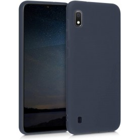 Husa Tpu Carbon Fibre pentru Samsung Galaxy A10, Midnight Blue