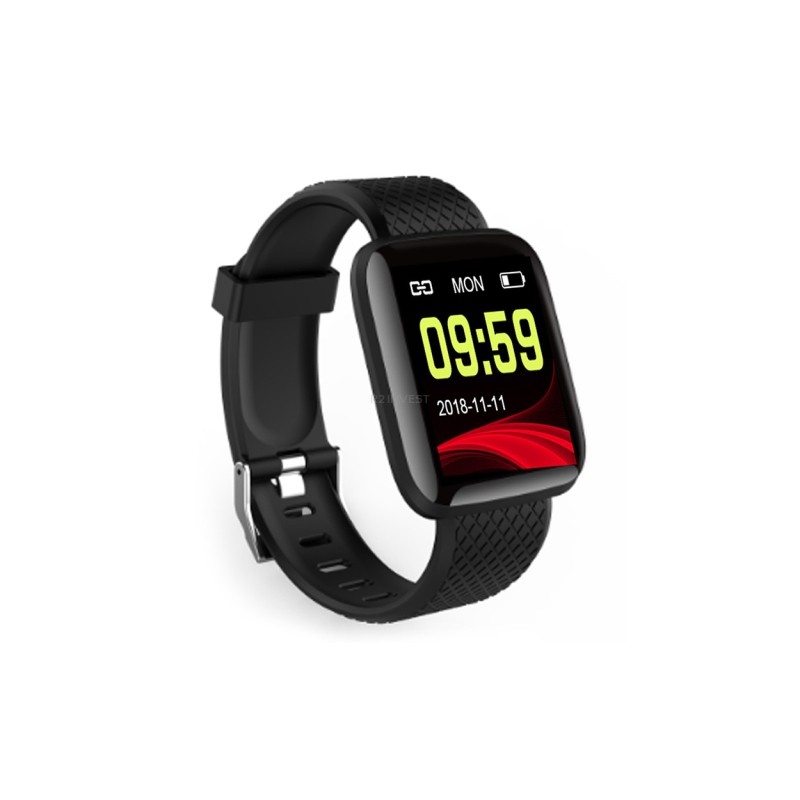Smartwatch Bratara Ceas Fitness M116, Negru  - 1