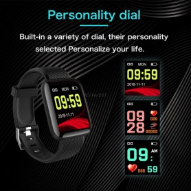 Smartwatch Bratara Ceas Fitness M116, Negru  - 6