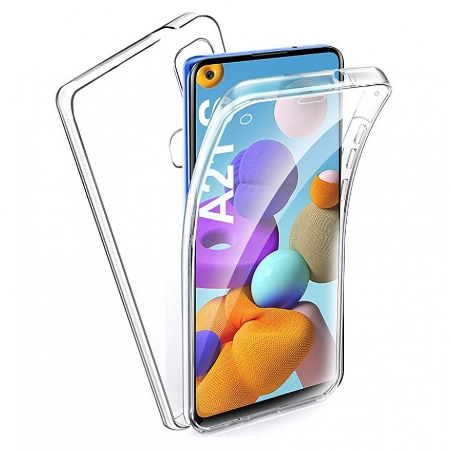 Husa Samsung Galaxy A21s - Silicon Tpu Full 360 ( Fata+Spate) , transparenta  - 1
