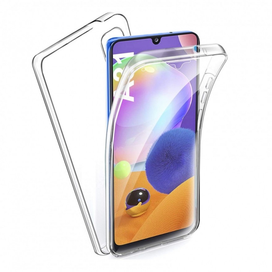 Husa Samsung Galaxy A31 - Silicon Tpu Full 360 ( Fata+Spate) , transparenta  - 1