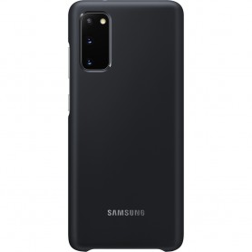 Husa Originala Samsung Galaxy S20+ Plus, Capac Spate LED, Neagra  - 2