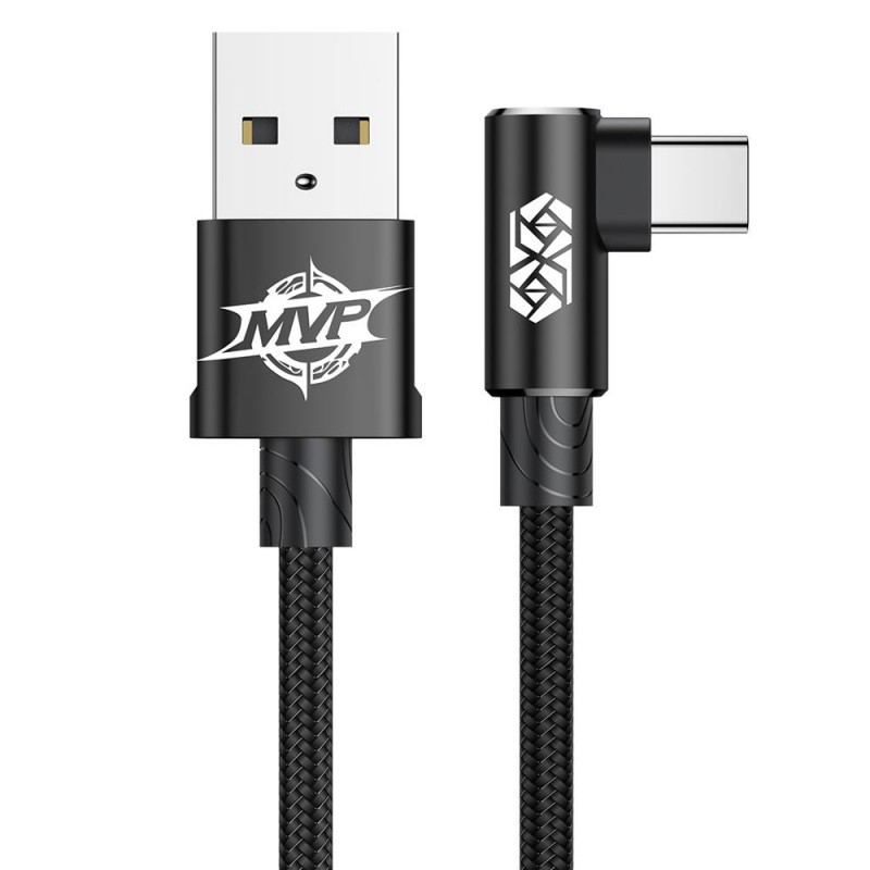 Cablu de date Baseus MVP Elbow USB Type-C, 1m, 2A, Negru Baseus - 1