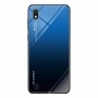 Husa Samsung Galaxy A10 - Gradient Glass, Albastru cu Negru