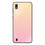 Husa Samsung Galaxy A10 - Gradient Glass, Roz cu Crem