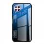 Husa Huawei P40 Lite - Gradient Glass, Albastru cu Negru