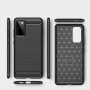 Husa Tpu Carbon Fibre pentru Samsung Galaxy S20 FE / Galaxy S20 FE 5G, Neagra  - 3