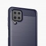 Husa Tpu Carbon Fibre pentru Samsung Galaxy A12, Midnight Blue  - 2
