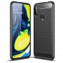 Husa Tpu Carbon Fibre pentru Samsung Galaxy M11, Neagra  - 3