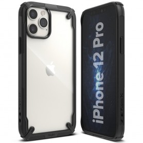Husa iPhone 12 / iPhone 12 Pro - Ringke Fusion X, Neagra Ringke - 3