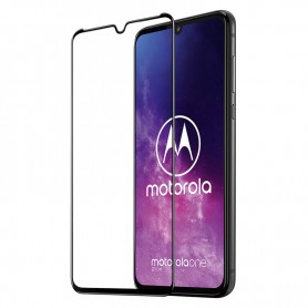 Folie Protectie Ecran pentru Motorola Moto E7 Plus / Moto G9 Play, Margine Neagra  - 1