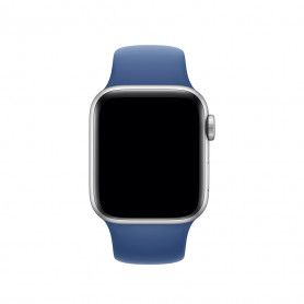 Curea Sport, compatibila Apple Watch 1/2/3/4, Silicon, 42mm/44mm, Albastru  - 2