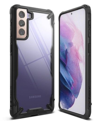 Husa Carcasa Spate pentru Samsung Galaxy S21 4G / Galaxy S21 5G - Ringke Fusion X, Neagra
