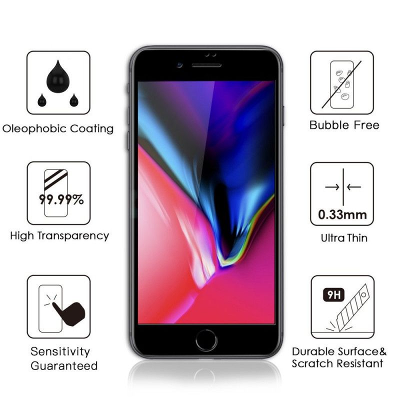Folie Protectie Ecran pentru iPhone 6 Plus / 6S Plus, Sticla securizata, Full 3D 0.33mm, Negru - 2
