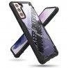 Husa Carcasa Spate pentru Samsung Galaxy S21 4G / Galaxy S21 5G - Ringke Fusion X Cross Design, Neagra Ringke - 1