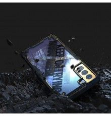 Husa Carcasa Spate pentru Samsung Galaxy S21 4G / Galaxy S21 5G - Ringke Fusion X Cross Design, Neagra Ringke - 3