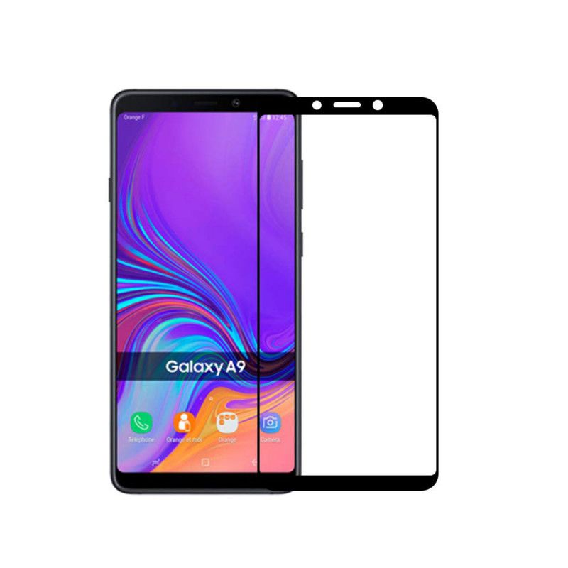 Folie Protectie Ecran pentru Samsung Galaxy A9 (2018), Sticla securizata, 3D 0.33mm, Negru
