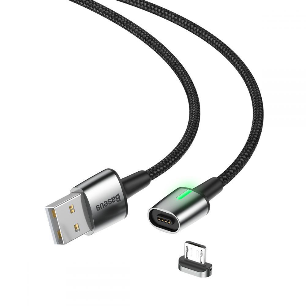 Cablu de dat, incarcare, din zinc,magnetic, Baseus USB micro USB - 4