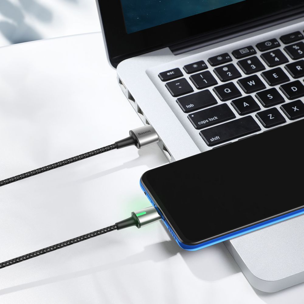Cablu de dat, incarcare, din zinc,magnetic, Baseus USB micro USB - 7