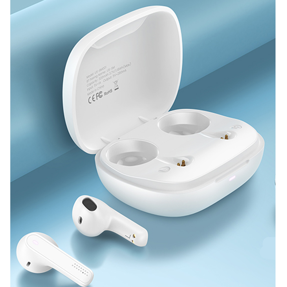 Casti In-Ear Wireless, TWS Earbuds BT 5.0, SM Series (BHUSM01), Usams - Alb - 1